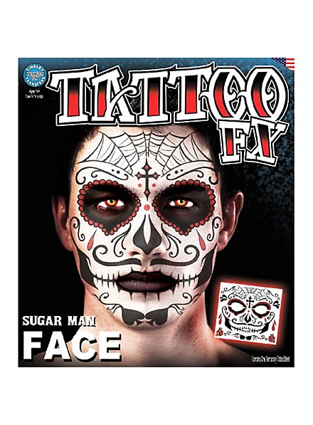 Sugar Man tatouage adhésif pour le visage