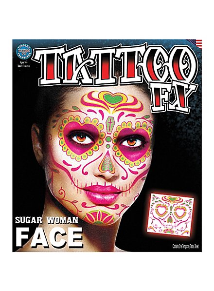 Sugar Woman Face-Adhesive Tattoo