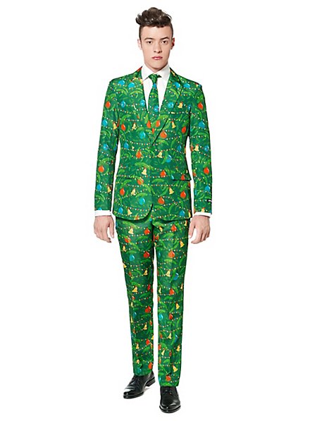SuitMeister Christmas Green Tree Party Suit