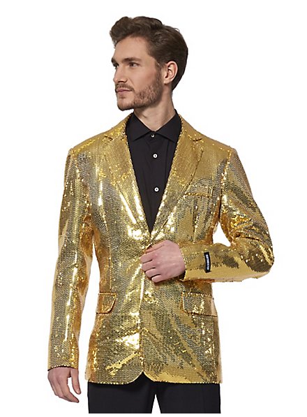SuitMeister Glitter Jacket gold - maskworld.com