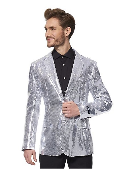 SuitMeister glitter jas zilver