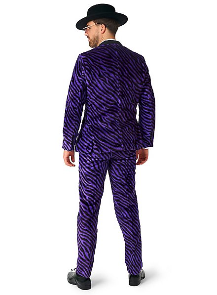 SuitMeister Purple Pimp Faux Fur Party Suit - maskworld.com
