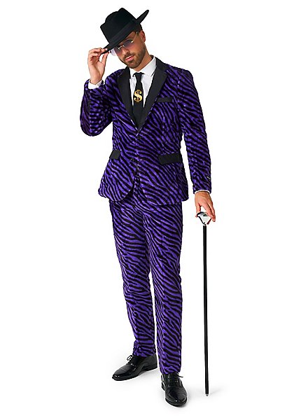 SuitMeister Purple Pimp Kunstpels Festdragt