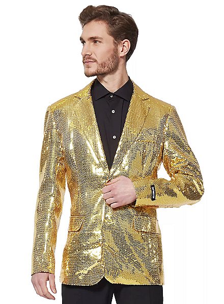 SuitMeister Veste pailletée or