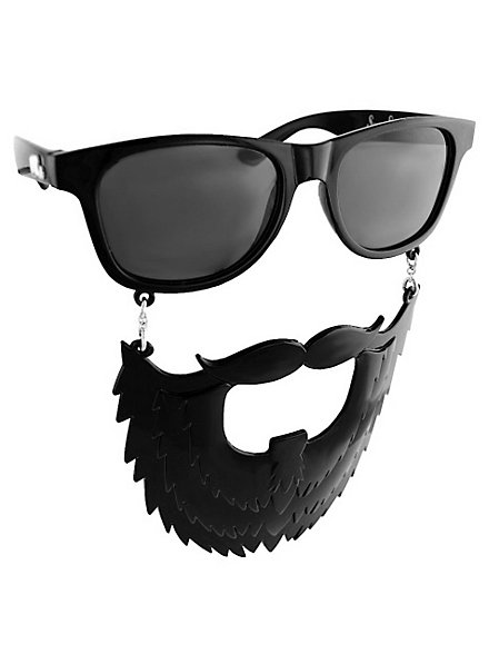 Sun-Staches Black Beard Party Glasses