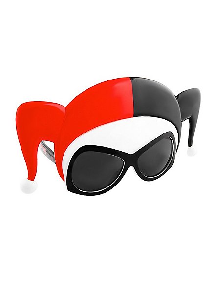 Sun-Staches Harley Quinn Mask Party Glasses