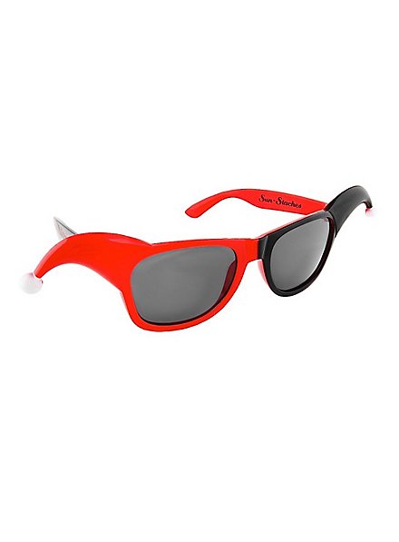 Sun-Staches Harley Quinn Party Glasses