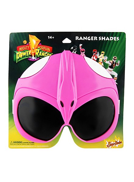 Sun Staches Pink Power Ranger Party Glasses