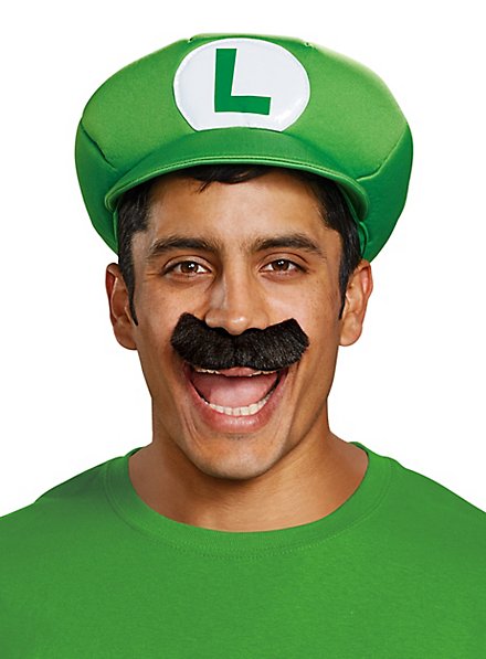 Super Mario Luigi Mütze & Bart Set