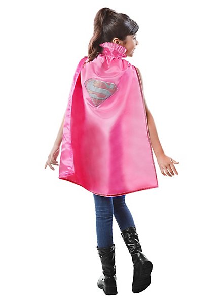 Supergirl cape rose pour enfants