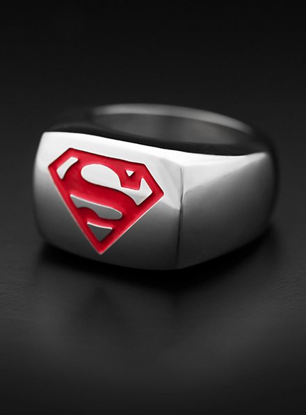 Superman Signet Ring red