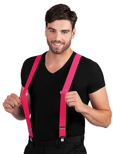 Suspenders neon pink