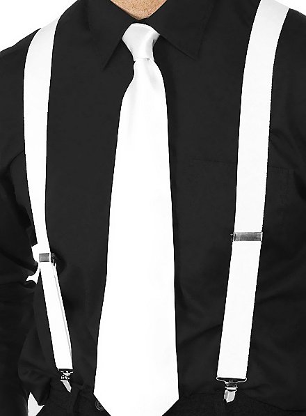 Suspenders white 
