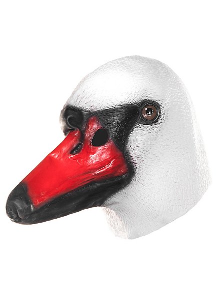 Swan mask from latex