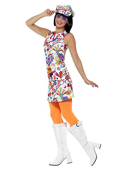 SHIRRED RELAXED FIT DRESS SWINGING SIXTIES
