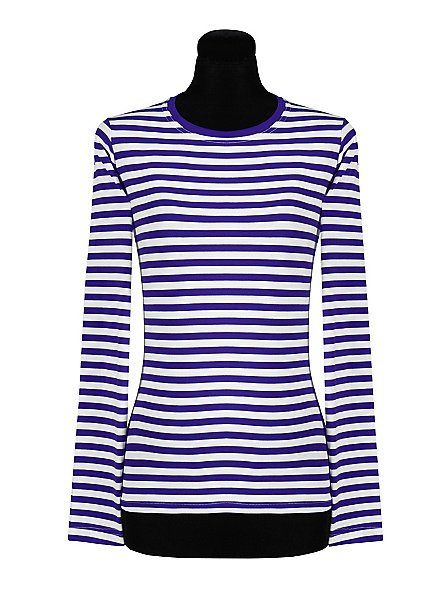 T-shirt Rayé Femme Manches Longues - Marinière En Coton Décontractée Pour Automne/hiver