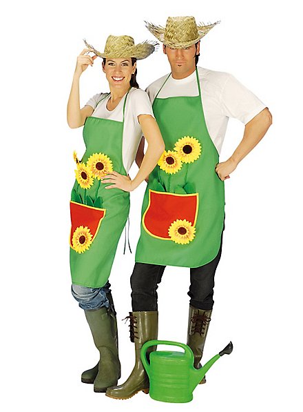 Tablier de jardin avec fleurs