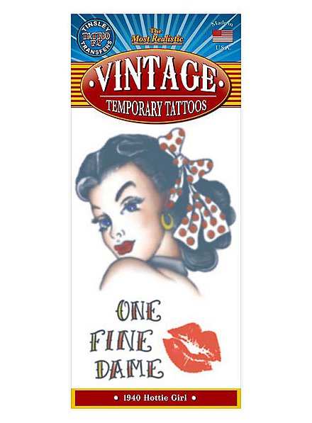 Tatouage adhésif One Fine Dame Vintage