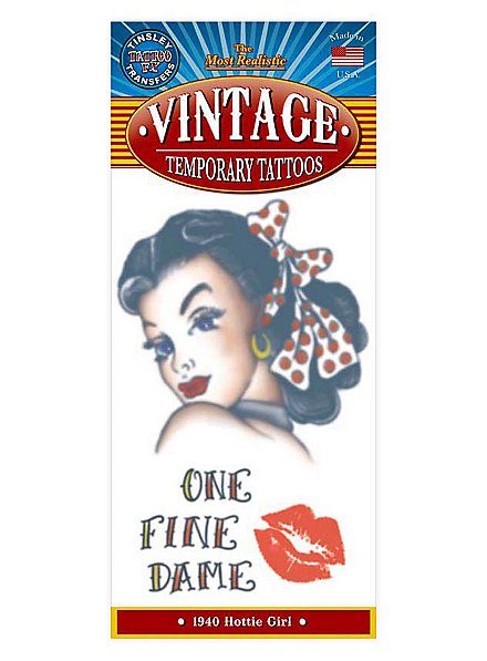 Tatuaggio adesivo vintage One Fine Dame