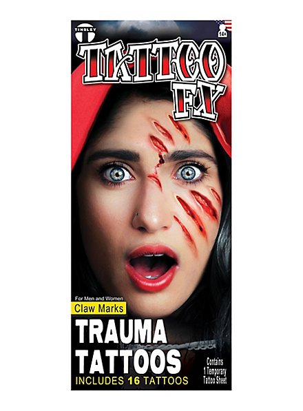 Tatuajes Adhesivos De Heridas Y Arañazos