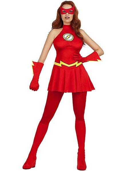 Flash Girl Kostüm Für Fasching – Offiziell Von Warner Bros, Nachhaltig & Wiederverwendbar