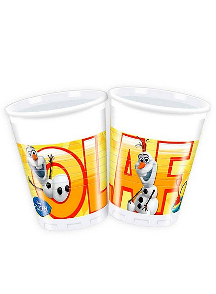 The ice queen Olaf drinking cup 8 pieces