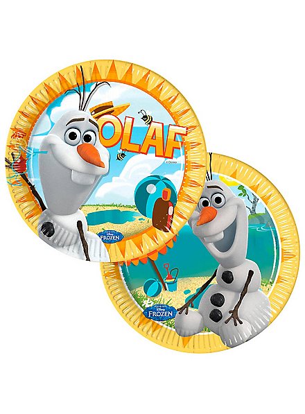 The Ice Queen Olaf paper plates 8 pieces