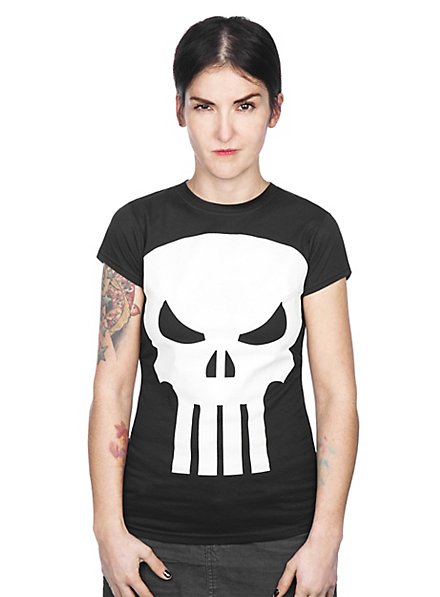 The Punisher Girlie Shirt schwarz