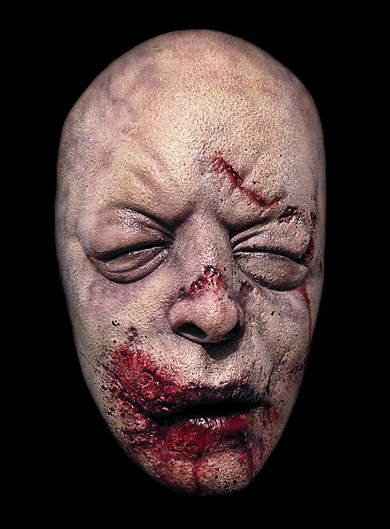 The Walking Dead Aufgequollener Zombie Halbmaske aus Latex