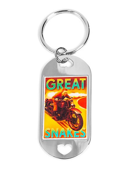 Tintin Motorcycle XXL Dog Tag Keychain