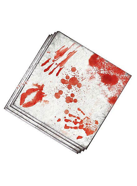 Tovaglioli con macchie di sangue, 20 pezzi