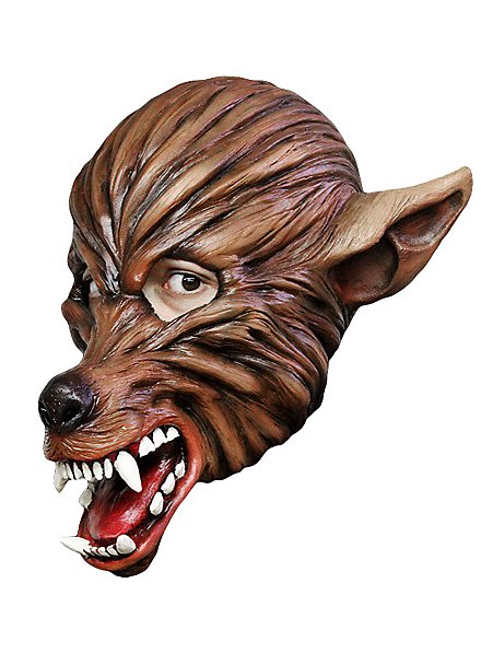 Trickfilm Werwolf Maske aus Latex