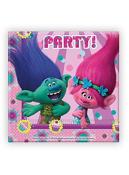 Trolls napkins 20 pieces - maskworld.com