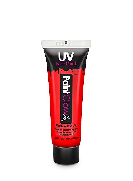 Tube de peinture UV pour le corps rouge