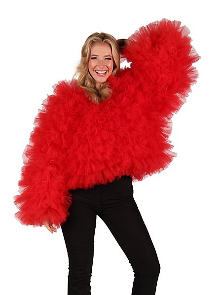 Tülljacke Party Bird rot