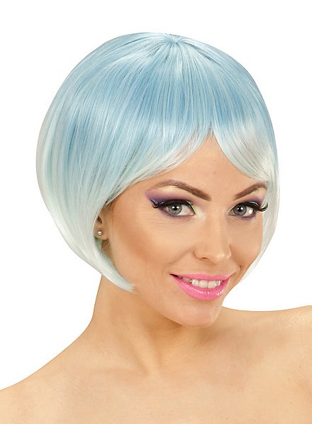 Two-Tone ladies wig blue-turquoise