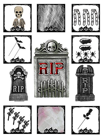 Uhyggeligt Gravstenssæt