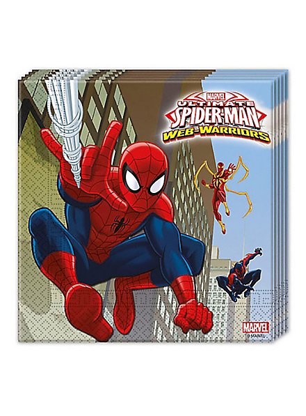 Ultimate Spider-Man napkins 20 pieces - maskworld.com