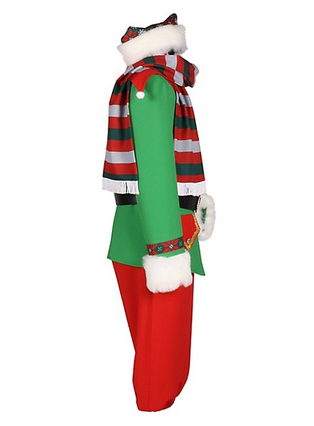 Un costume da elfo natalizio e festoso