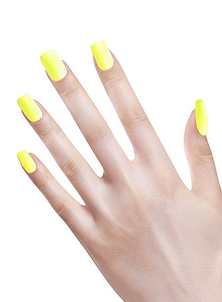 Unghie ombrose giallo neon