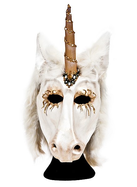 leather unicorn mask