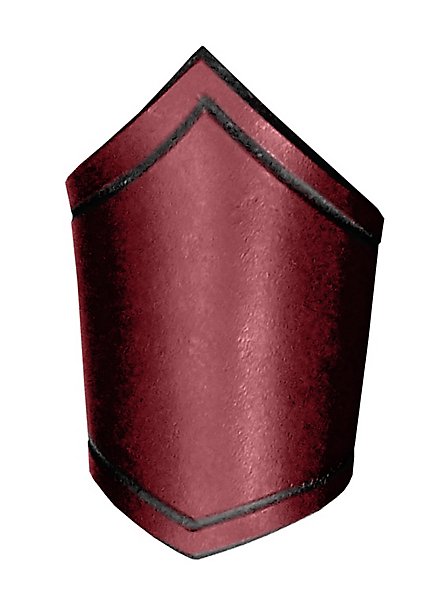 Unterarmreif aus Leder rot 
