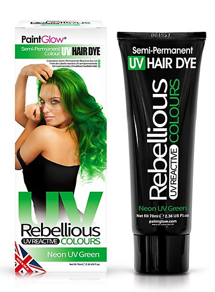 UV hair tint green