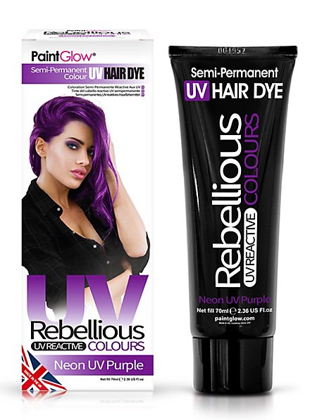 UV hair tint purple