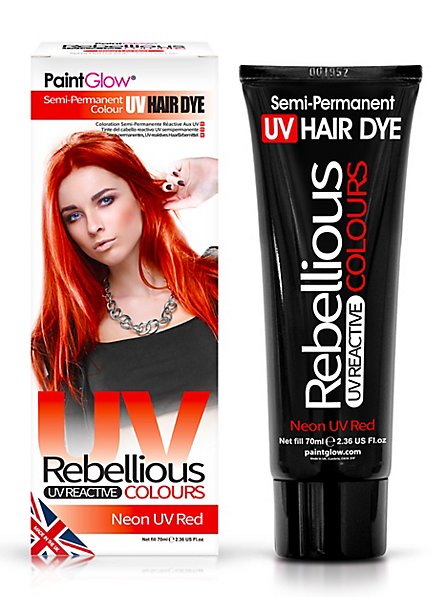 UV hair tint red
