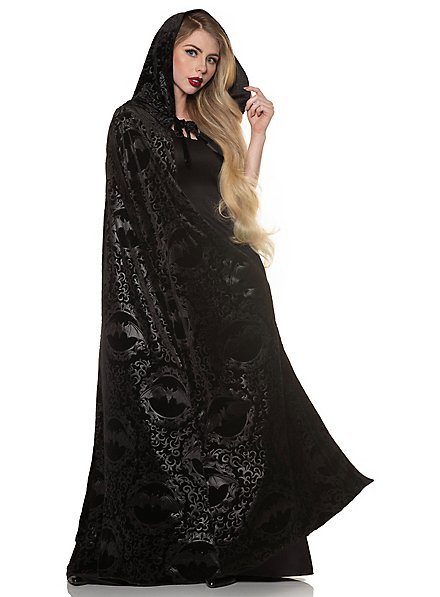 Vampirfledermaus Umhang schwarz