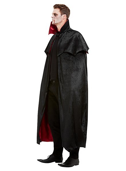 Velour vampire cape black-red - maskworld.com