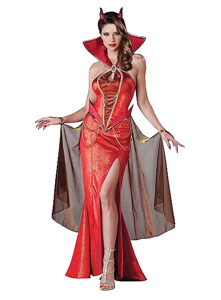 Halloween Damen Kostüm Teufelin Dämonin Teufelsbraut Smi 