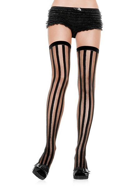 Vertical Striped Stockings 