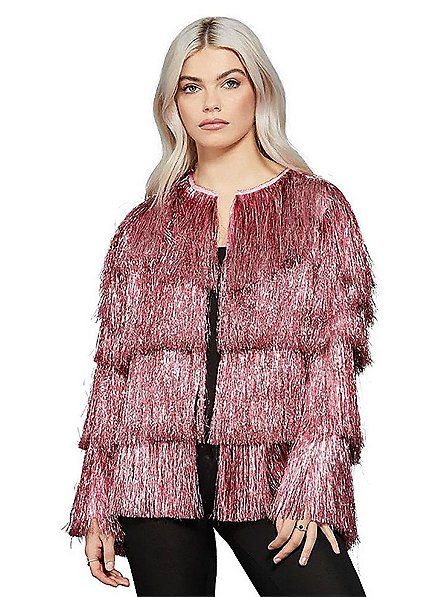 Veste de festival Lametta rose